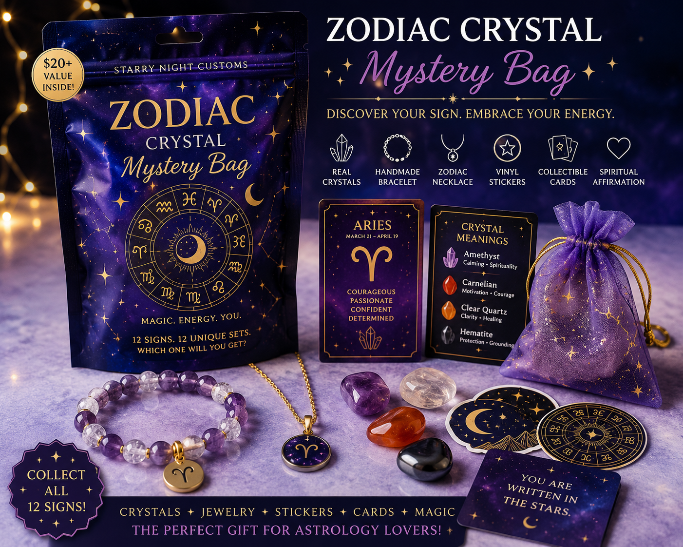 Crystal Zodiac Blind Bag